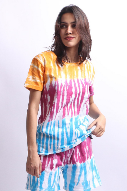 Vibrant Lines Tie Dye Tee #5